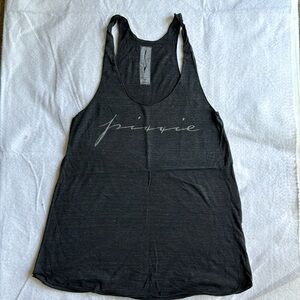 Brand charcoal grey new racer back Pixxie  tank never worn